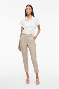 Vila Cal&ccedil;a de vestir comprida tornozelo em viscose