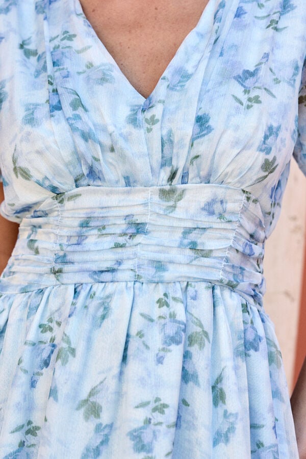 Pol&iacute;n Et Moi Vestido de convidada F&aacute;tima Azul