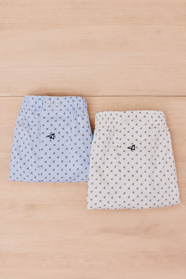 OOTO Pack 2 boxer em tecido Azul