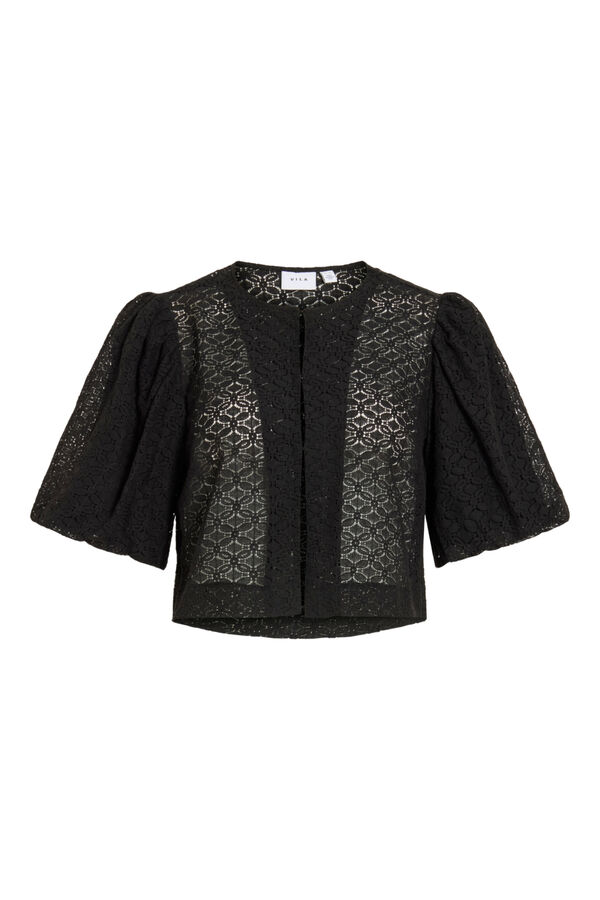 Vila Lace women's bolero jacket Black