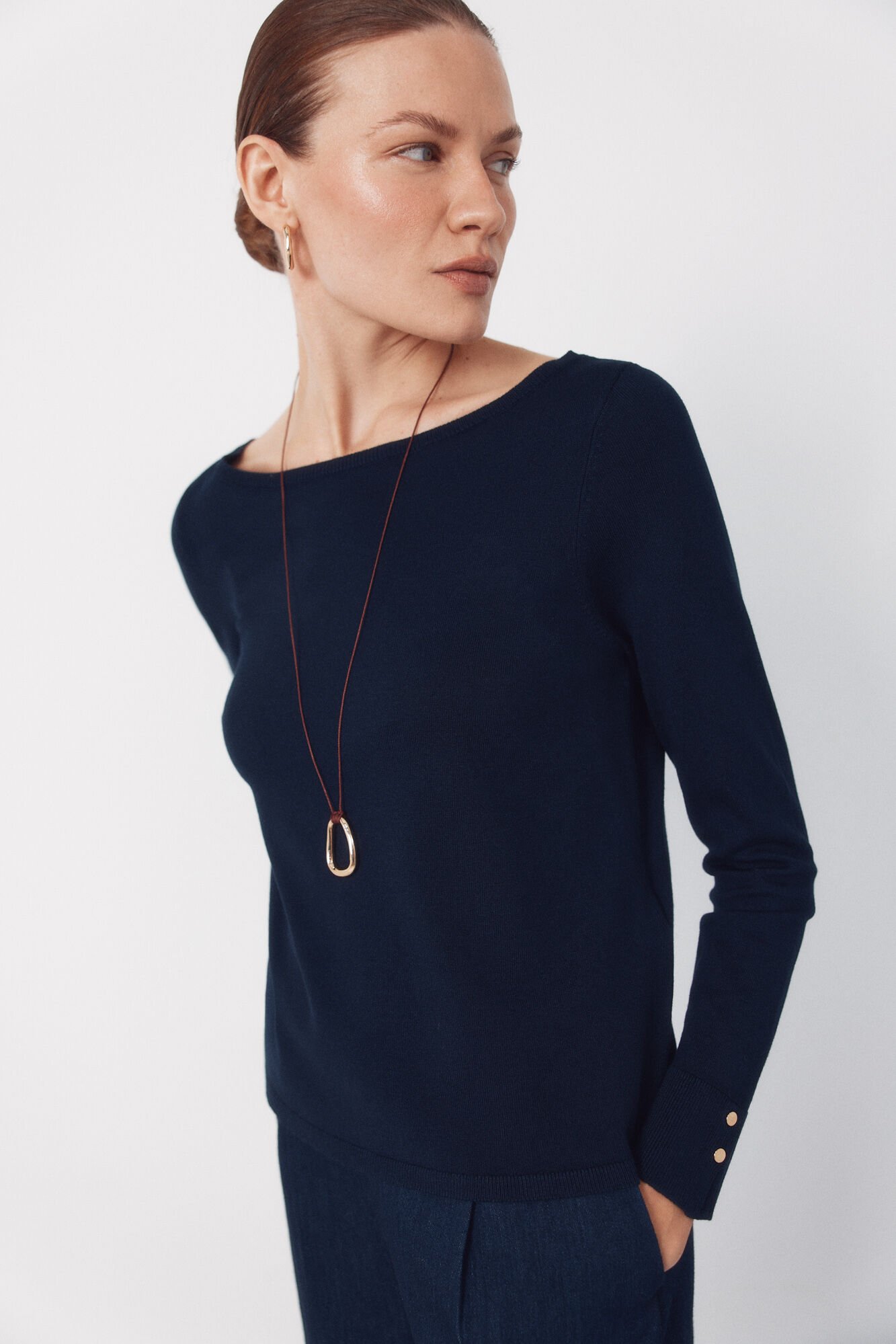 Cortefiel Boat neck jumper