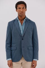Cortefiel Jersey-knit blazer Blue