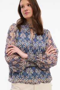 Vila Printed long-sleeved blouse