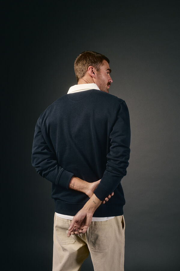 OOTO Polo rugby manga larga Azul marino