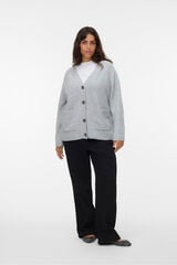 Vero Moda Curve Cárdigan de punto Curve Gris