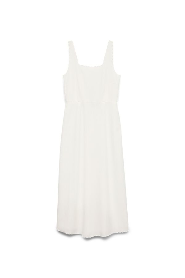 Vero Moda Vestido midi de al&ccedil;as Branco