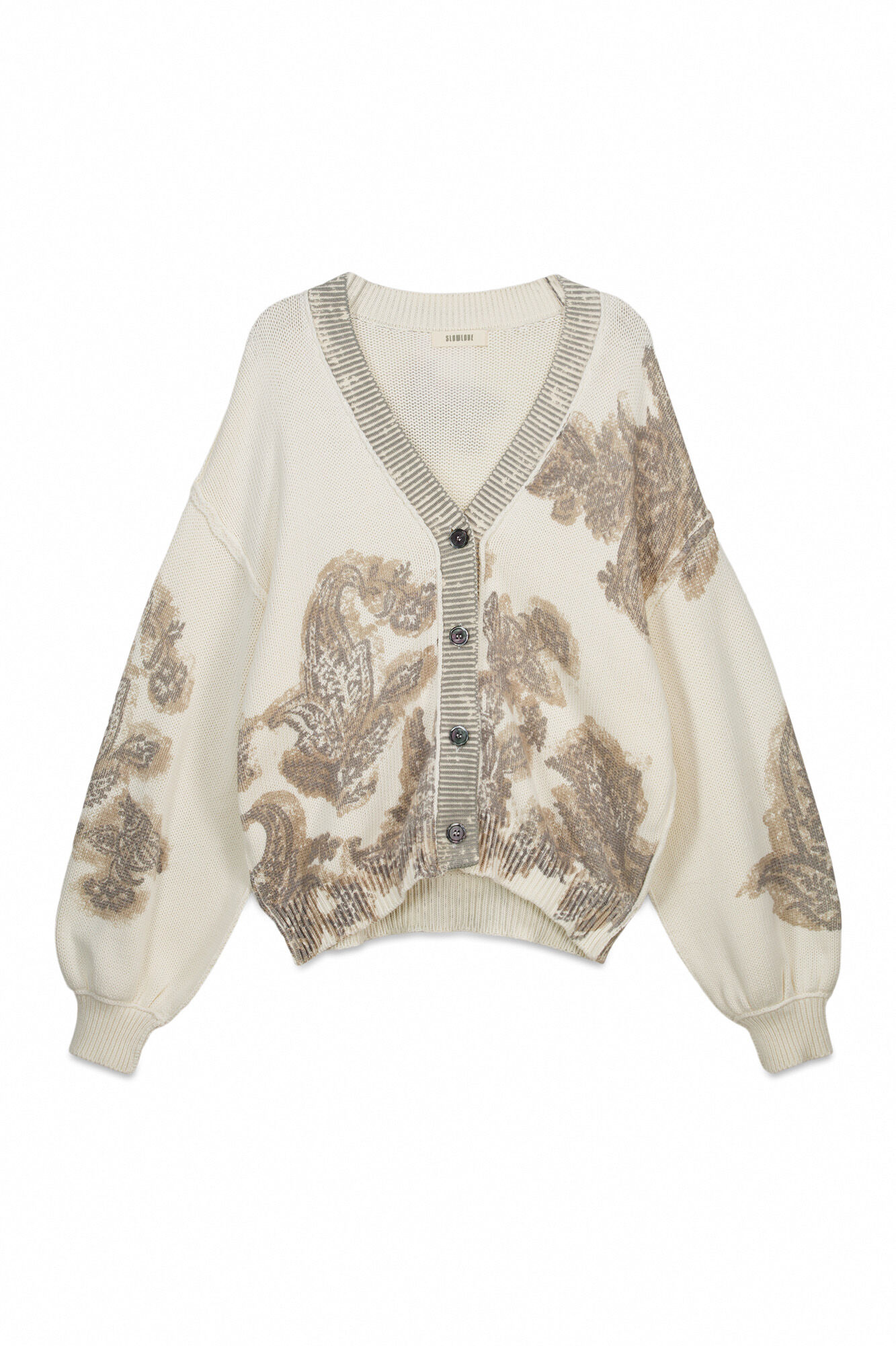 Slowlove Camisola em malha p&eacute;rola