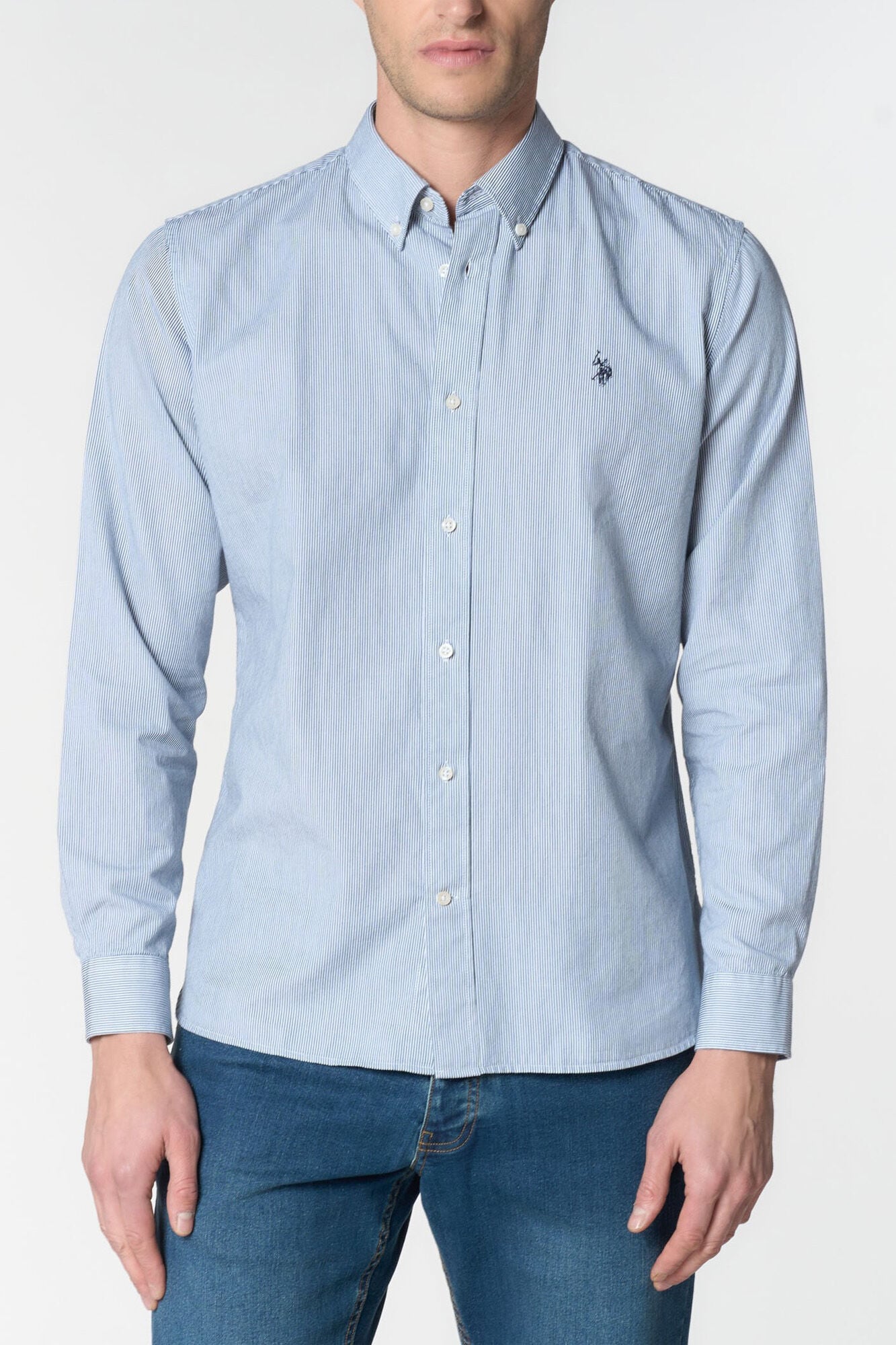 Us Polo Camisa de manga comprida oxford