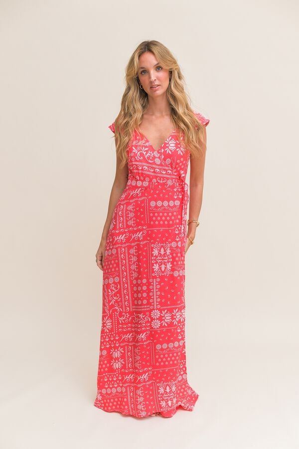 Jaase Vestido comprido Remy Vermelho