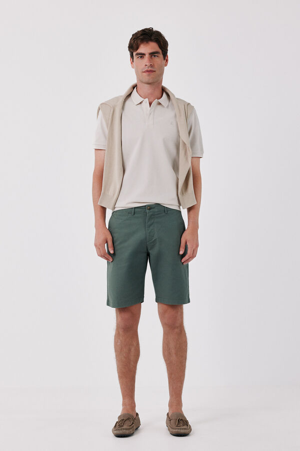 Cortefiel Piqu&eacute; polo shirt Ivory