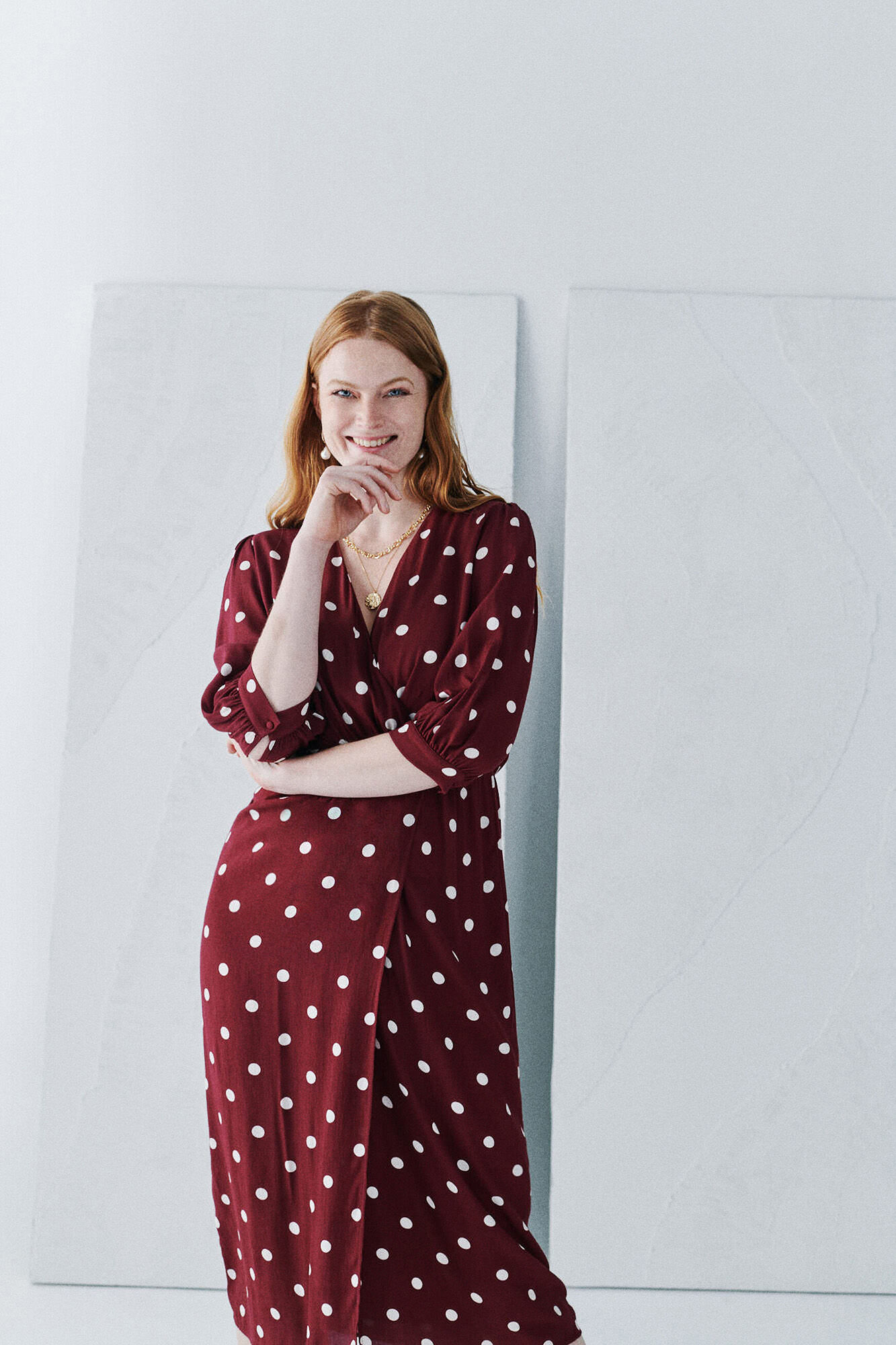 Cortefiel shop vestido lunares