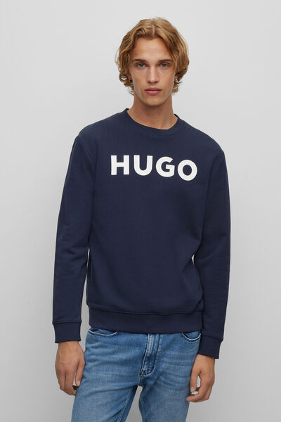 Cortefiel Sweatshirt com logo Azul