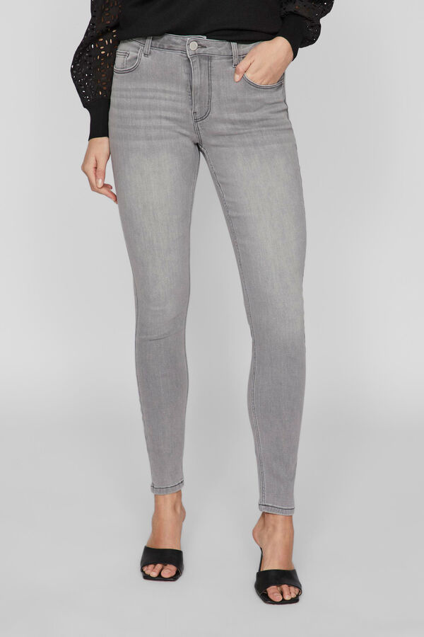 Cortefiel Skinny fit 5-pocket jeans Grey
