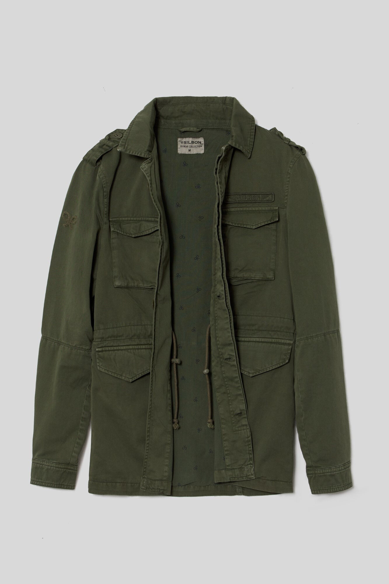 Casaco estilo militar hotsell homem