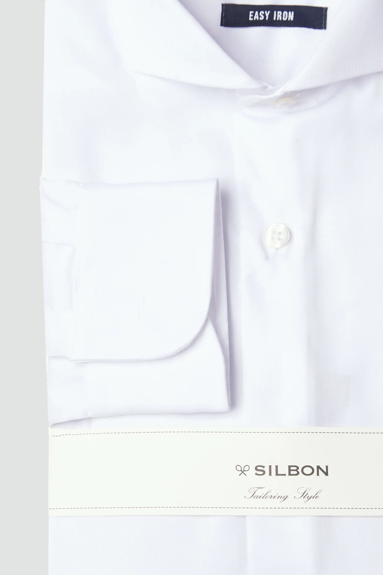 Silbon Camisa de vestir punho simples easy iron