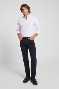 Cortefiel Casual navy blue five-pocket trousers Navy