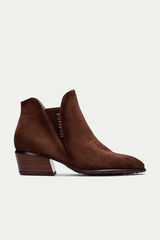 Hispanitas Botins Chelsea Verona bico fino Castanho