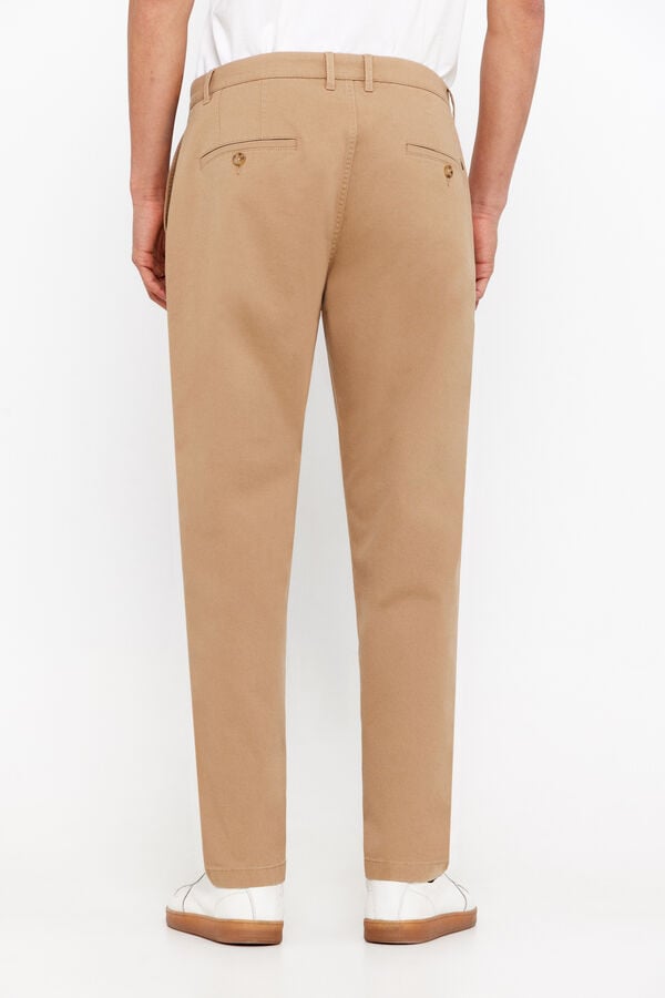 Cortefiel Pantalón chino tapered fit Beige