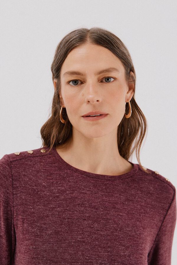 Cortefiel buttons box shirt Purple