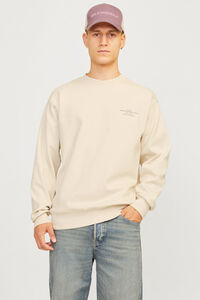 Jack & Jones Sweatshirt oversized com gola redonda