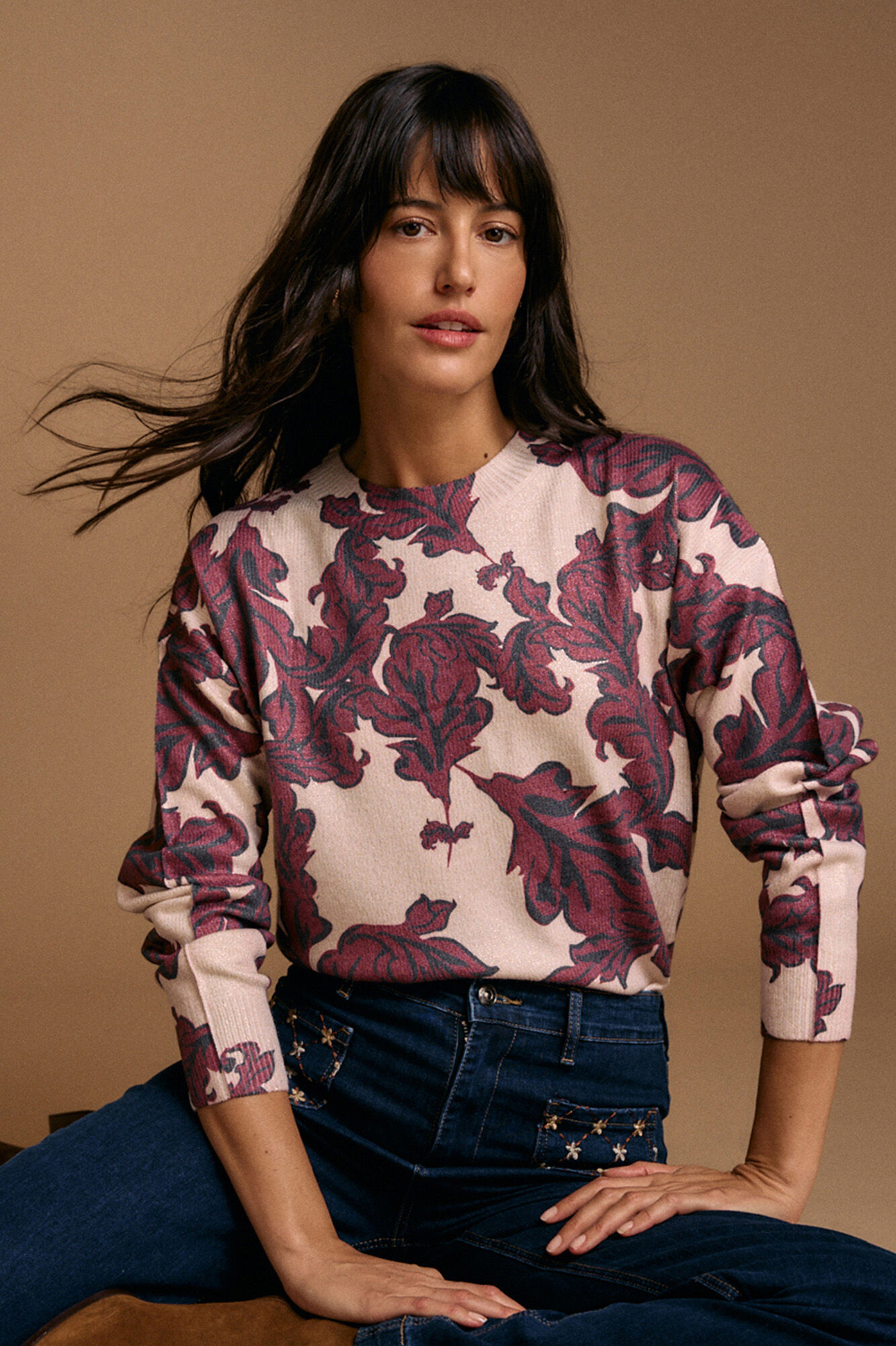 Pol&iacute;n Et Moi Camisola estampado lurex Isaline