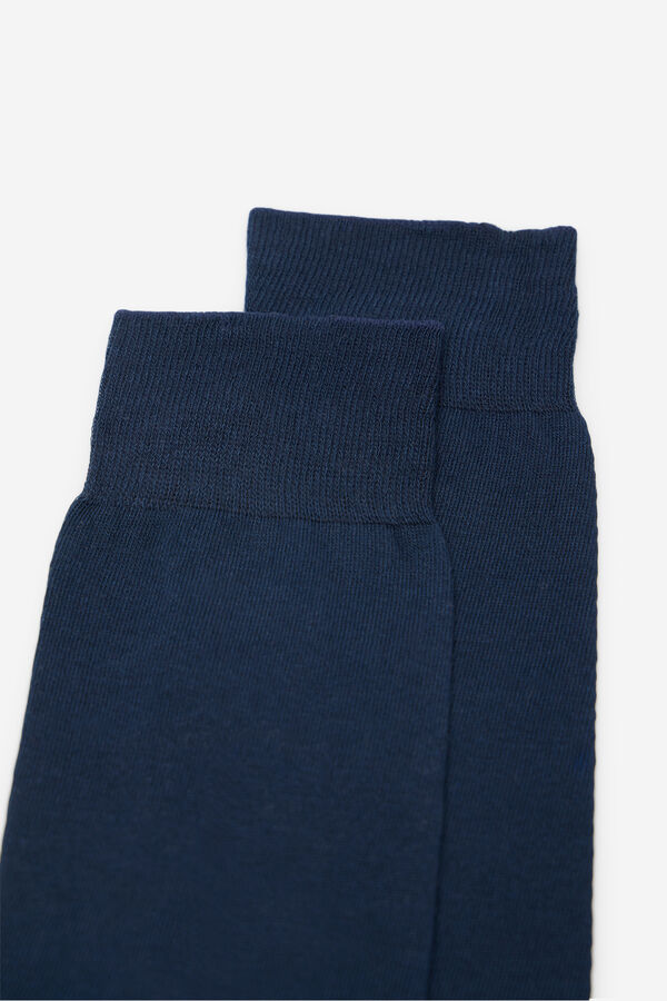 Cortefiel Plain dress socks Navy