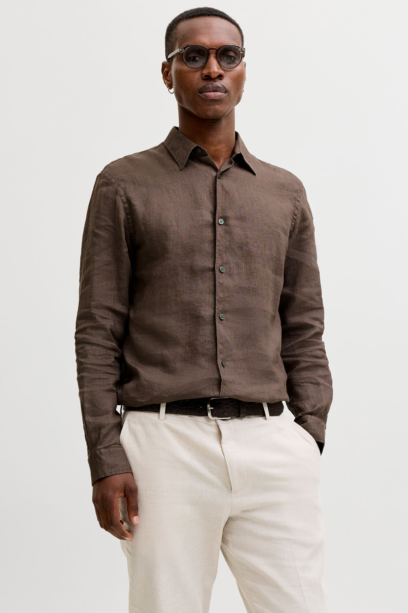 Jack & Jones Camisa de linho relaxed