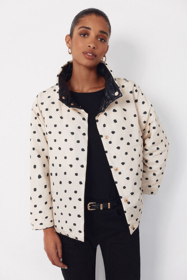 Cortefiel Cazadora acolchada reversible Negro