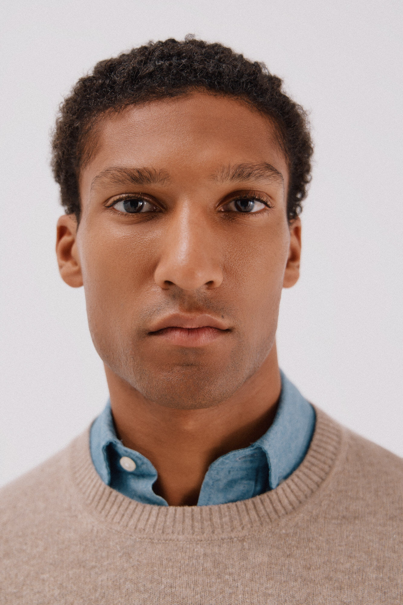 Cortefiel Lambswool jumper with round neck