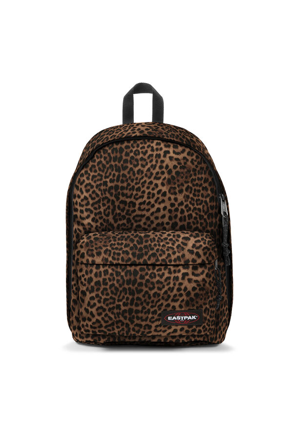 Cortefiel Backpack with padded laptop cover Printed brown