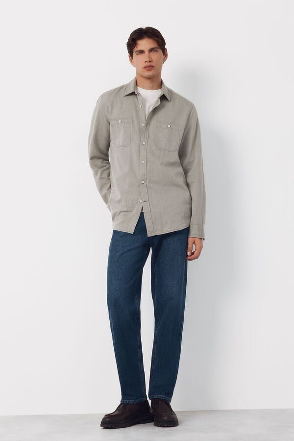 Cortefiel Straight fit jeans Blue