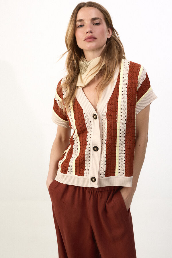 Slowlove Chaqueta rayas verticales Multicolor
