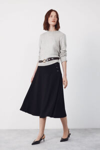 Cortefiel Flared skirt with buttons