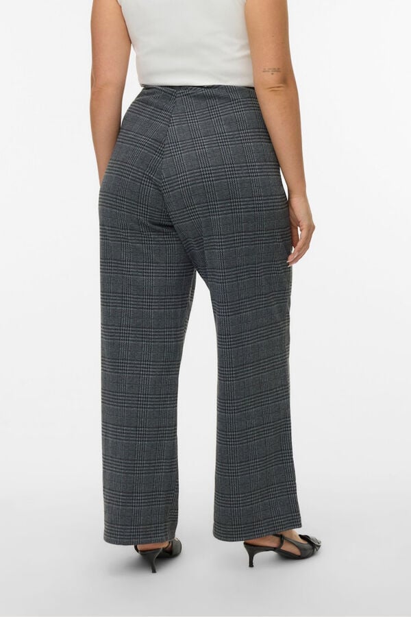 Vero Moda Curve Calça compridas de perna larga Curve  Cinzento
