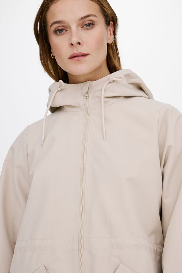 Vila 3/4 parka with hood Cinzento