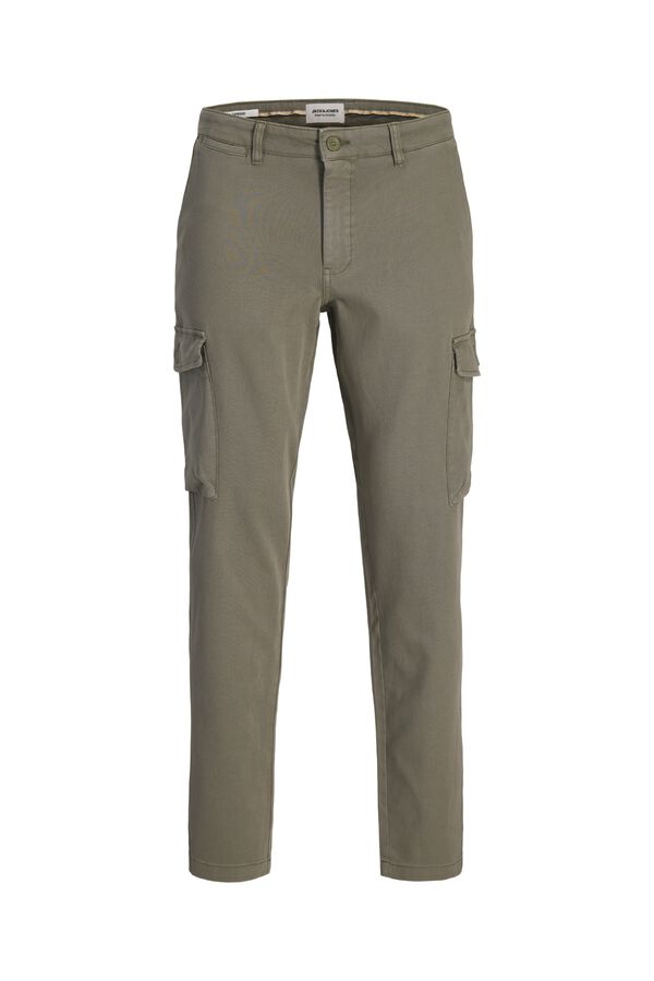 Jack & Jones TENCEL&trade; cargo trousers Kaki