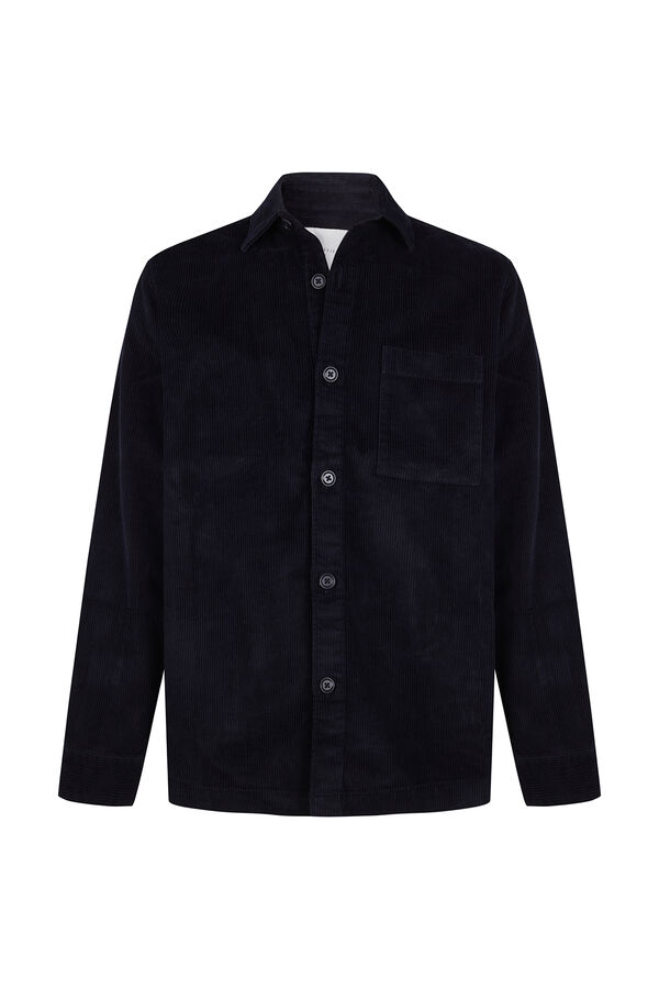 Cortefiel Sobrecamisa bombazina Azul