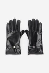 Cortefiel buckle glove Black