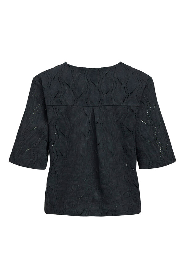 Object Camiseta vazada manga 2/4 Preto