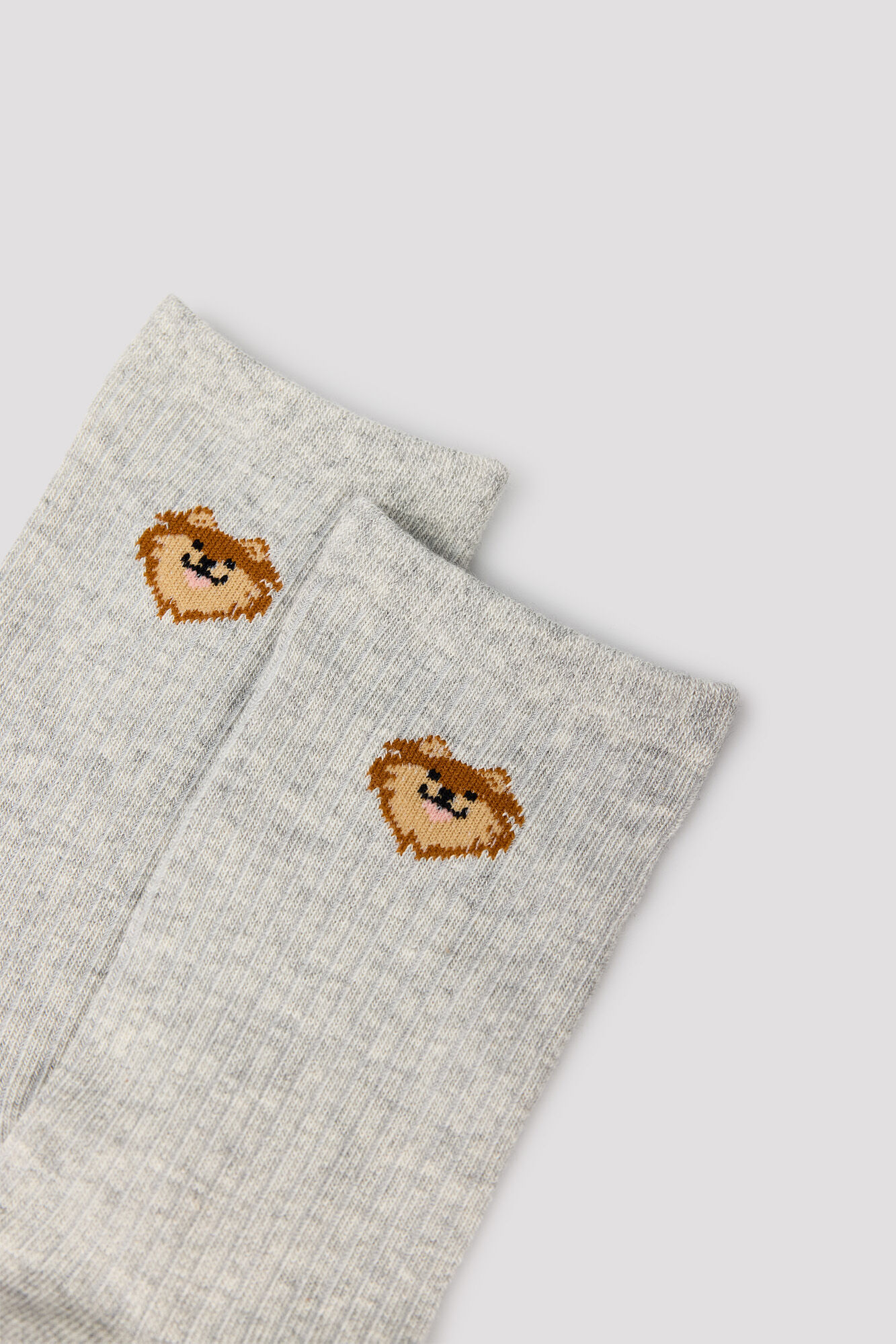 Cortefiel Dog ribbed socks