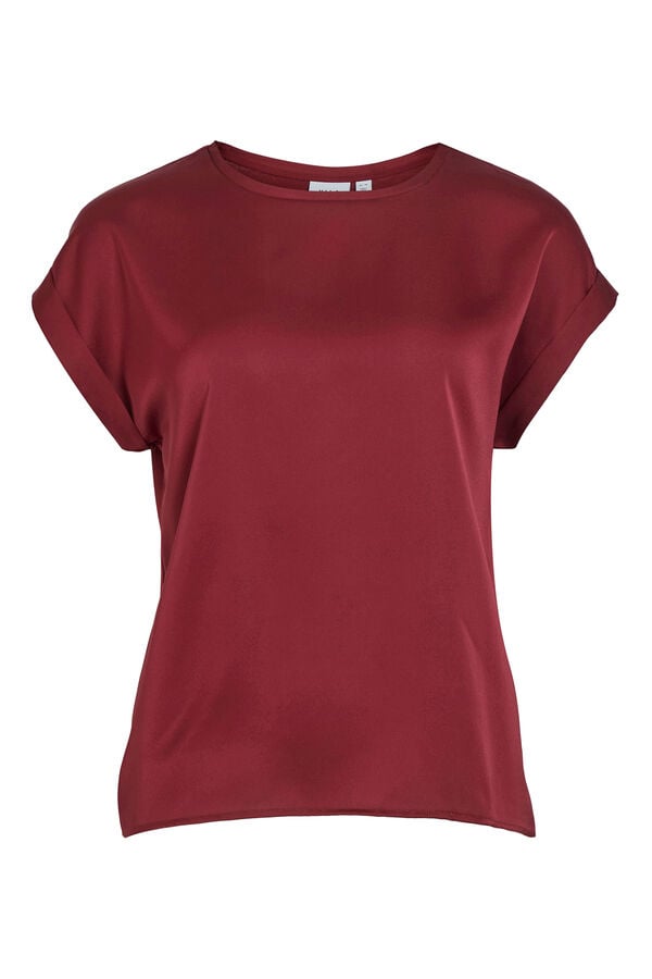 Vila Top de manga curta acetinada Granada