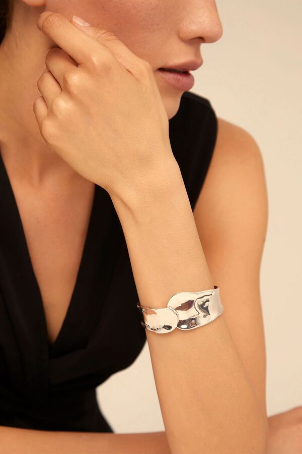 UNOde50 Pulsera r&iacute;gida de ba&ntilde;o de plata Gris