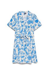 Vero Moda Vestido estampado com cinto Azul