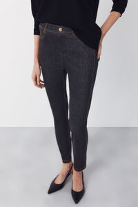 Cortefiel Jersey-knit denim legging