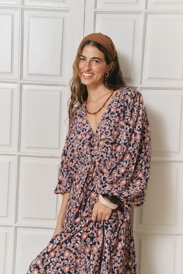 Jaase Vestido maxi Teresa Multicolorido