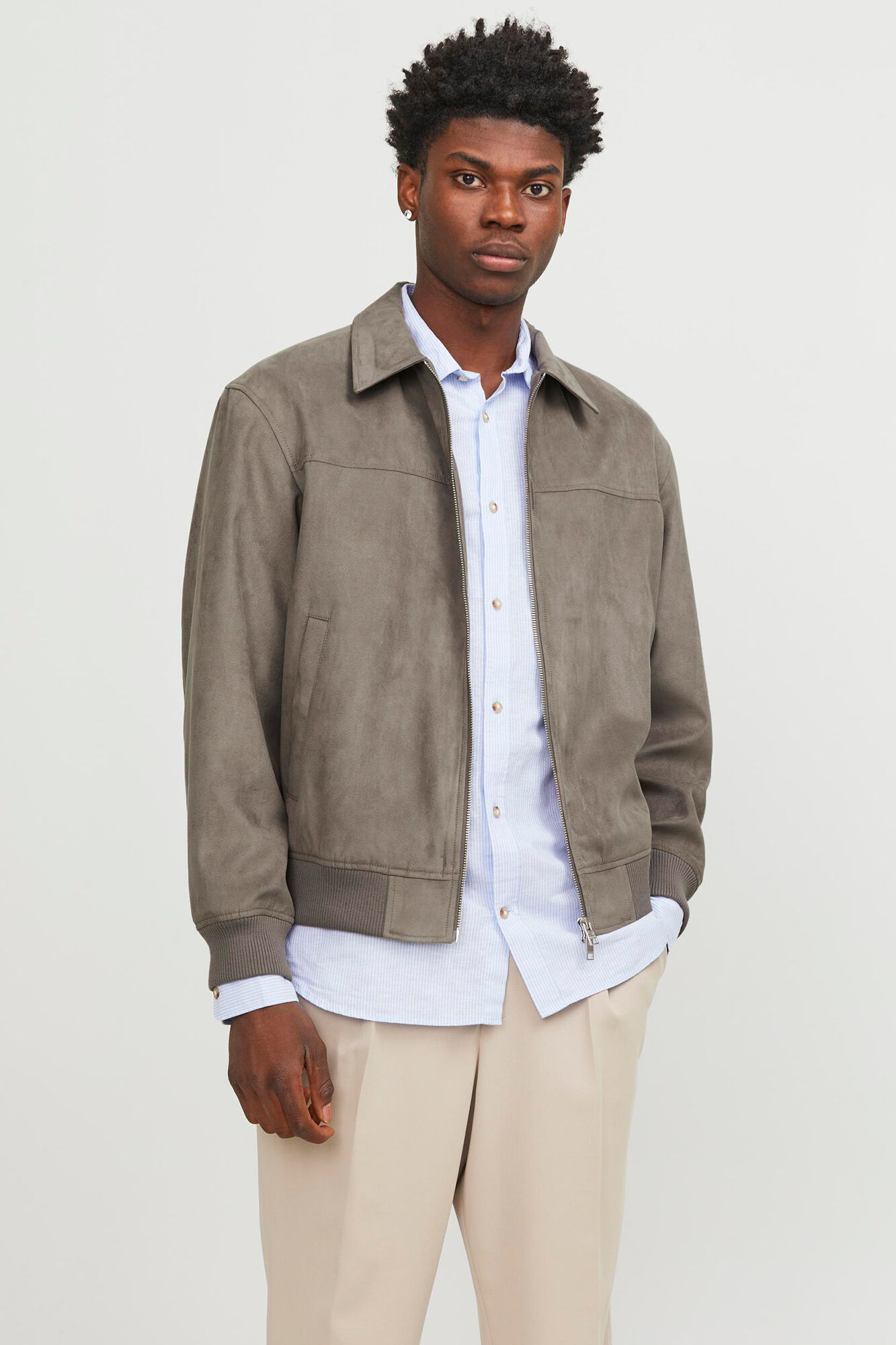Bomber cuello camisero Cazadoras chaquetas y chalecos de hombre Cortefiel