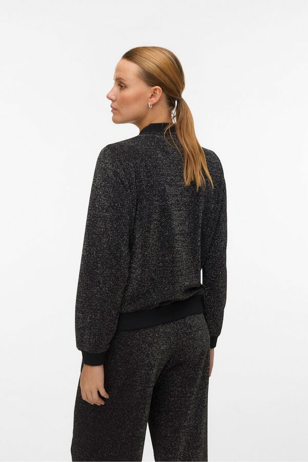 Vero Moda Blus&atilde;o bomber Preto