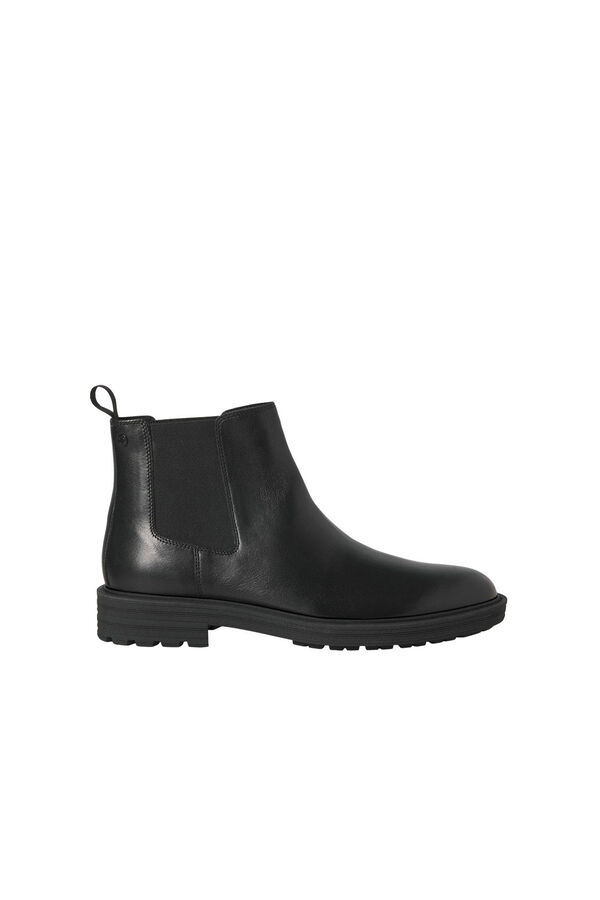 Jack & Jones Botín chelsea de piel Negro