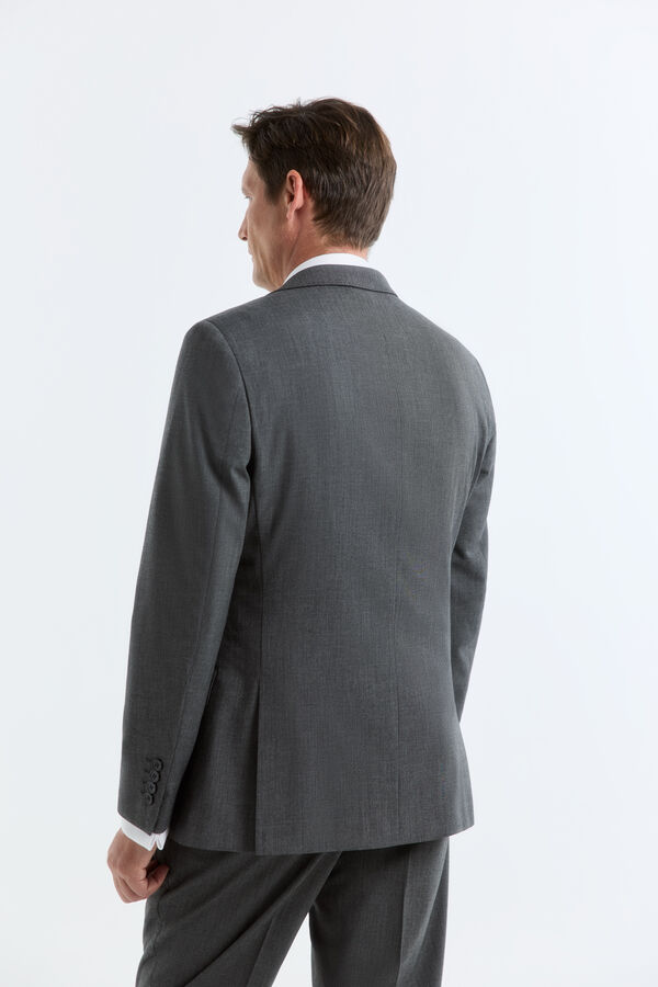 Cortefiel Blazer S&eacute;rie XXI em croute cinza Cinzento