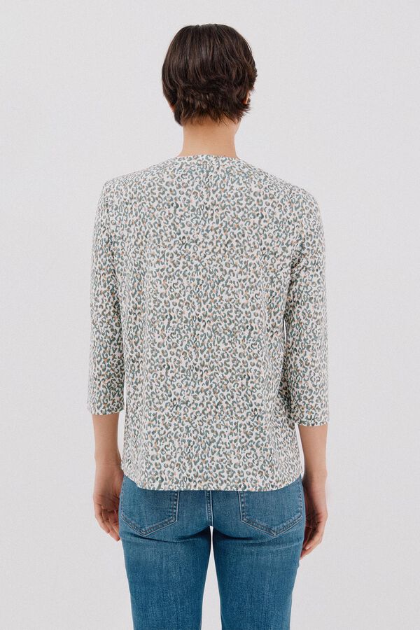 Cortefiel Basic mandarin neckline -shirt Multicolour